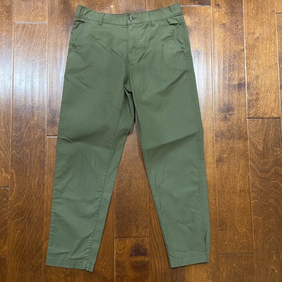 Eddie Bauer Olive Green Straight Leg Chino Pants Women's Size 32 x 30 - Picture 3 of 7